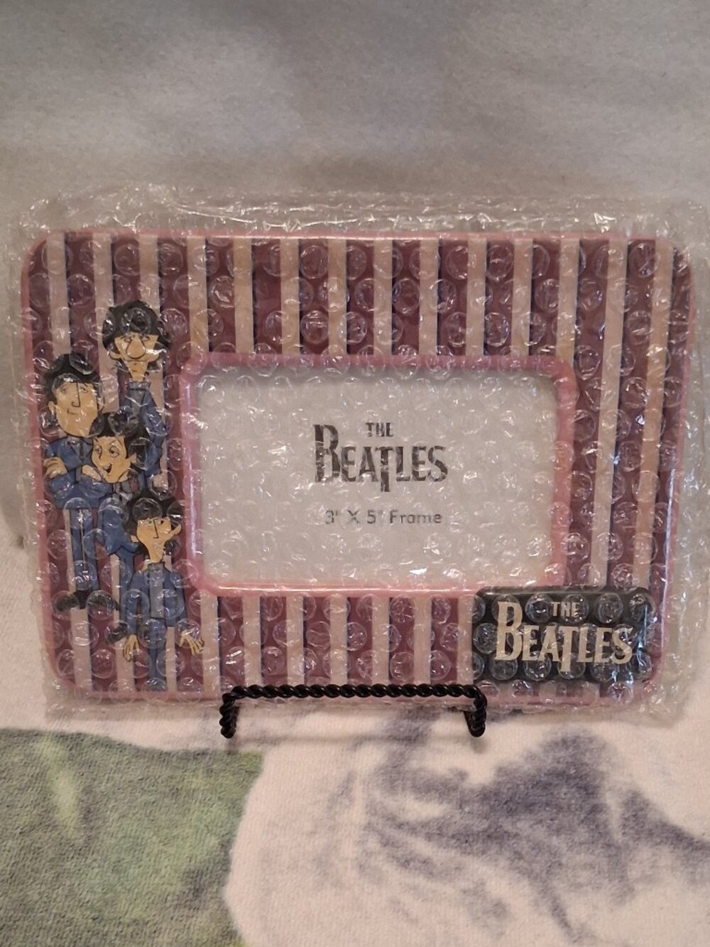 Vintage "THE BEATLES" 3x5 Cartoon Picture Frame — 2004 Apple Corps — New in Box - Picture 4 of 9